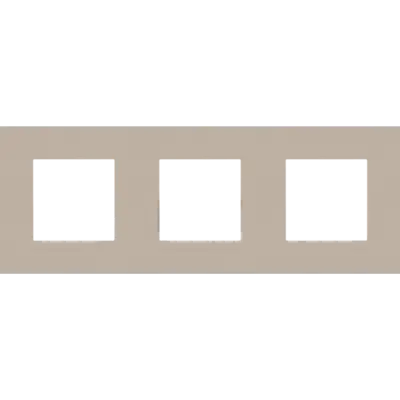 Niko afdekraam 3-voudig Pure steel champagne coated (166-76700)