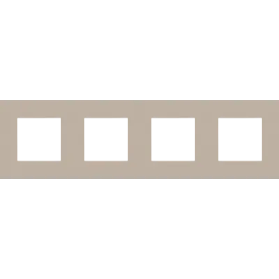 Niko afdekraam 4-voudig Pure steel champagne coated (166-76400)