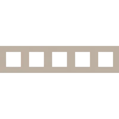 Niko afdekraam 5-voudig Pure steel champagne coated (166-76005)