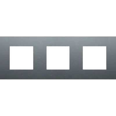 Niko afdekraam 3-voudig Pure alu blue grey brushed (226-76700)