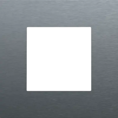 Niko afdekraam 1-voudig Pure alu blue grey brushed (226-76100)