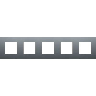 Niko afdekraam 5-voudig Pure alu blue grey brushed (226-76005)