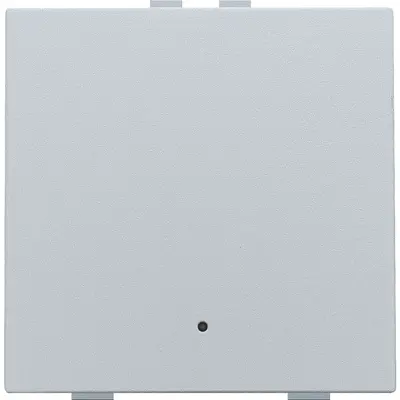 Niko drukknop 1-voudig met LED en comfortsensoren voor Niko Home Control sterling coated (121-52201)