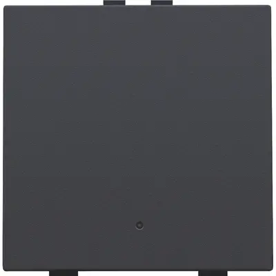 Niko drukknop 1-voudig met LED en comfortsensoren voor Niko Home Control anthracite coated (122-52201)