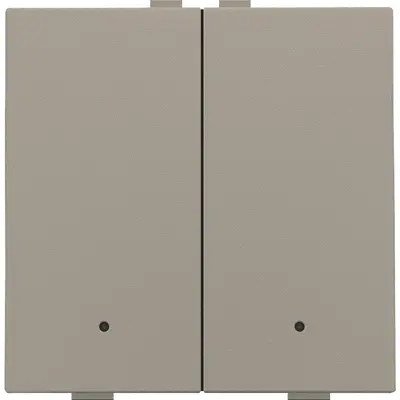 Niko drukknop 2-voudig met LED en comfortsensoren voor Niko Home Control bronze coated (123-52202)