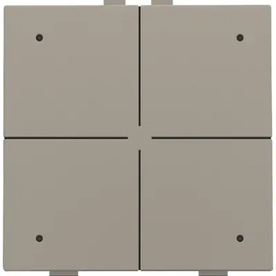 Niko drukknop 4-voudig met LED en comfortsensoren voor Niko Home Control bronze coated (123-52204)