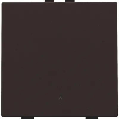 Niko drukknop 1-voudig met LED en comfortsensoren Niko Home Control dark brown coated (124-52201)