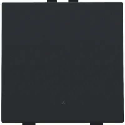 Niko drukknop 1-voudig met LED en comfortsensoren Niko Home Control black coated (161-52201)