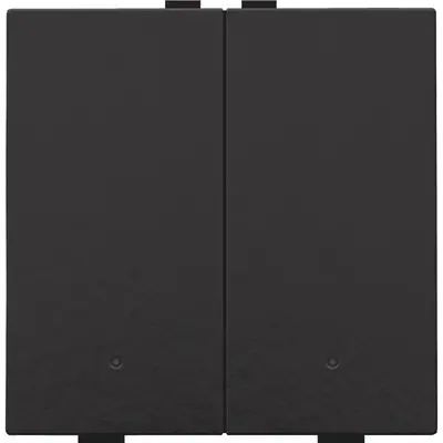 Niko drukknop 2-voudig met LED en comfortsensoren voor Niko Home Control piano black coated (200-52202)