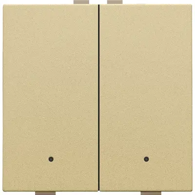 Niko drukknop 2-voudig met LED en comfortsensoren voor Niko Home Control gold coated (221-52202)