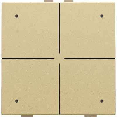 Niko drukknop 4-voudig met LED en comfortsensoren voor Niko Home Control gold coated (221-52204)