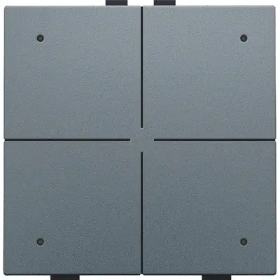 Niko drukknop 4-voudig met LED en comfortsensoren voor Niko Home Control blue grey coated (220-52204)