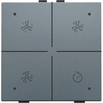 Niko ventilatiebediening met LED voor Niko Home Control blue grey coated (220-52054)
