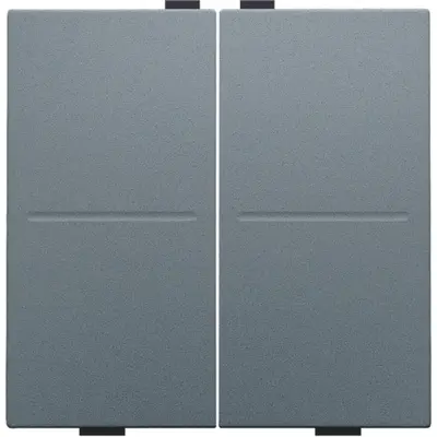 Niko tweevoudige toets voor draadloze schakelaar blue grey coated (220-00007)