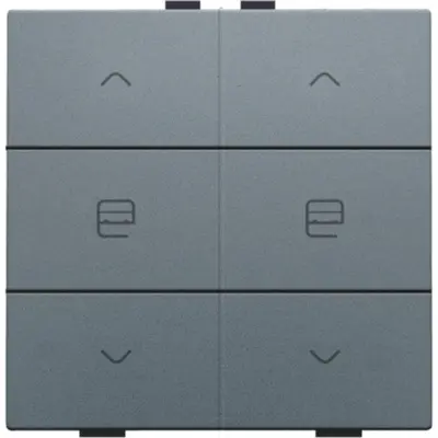 Niko jaloeziebediening 2-voudig voor Niko Home Control blue grey coated (220-51036)