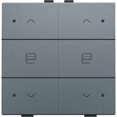 Niko jaloeziebediening 2-voudig met LED voor Niko Home Control blue grey coated (220-52036)