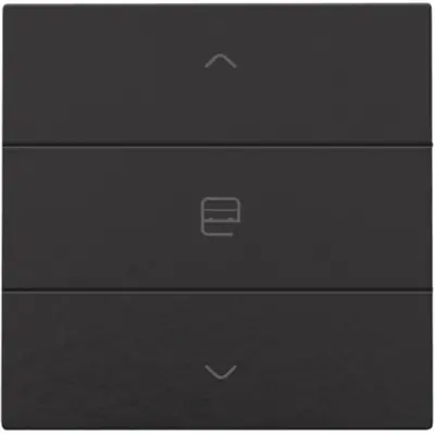Niko jaloeziebediening 1-voudig voor Niko Home Control piano black coated (200-51033)