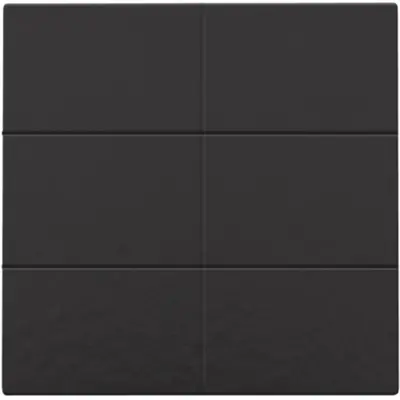 Niko drukknop 6-voudig voor Niko Home Control piano black coated (200-51006)