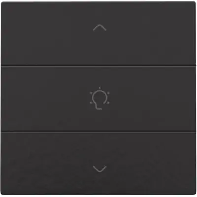 Niko dimbediening 1-voudig met symbool voor Niko Home Control piano black coated (200-51043)