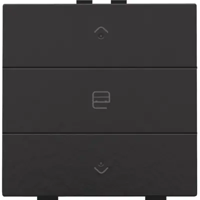 Niko jaloeziebediening 1-voudig met LED voor Niko Home Control piano black coated (200-52033)