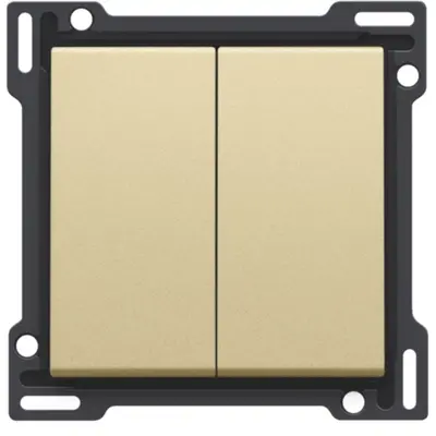 Niko schakelwip 2-voudig gold coated (221-61505)