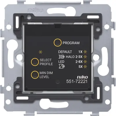 Niko Easywave geconnecteerde dimmer 3 - 200 Watt 2-draads (551-72211)