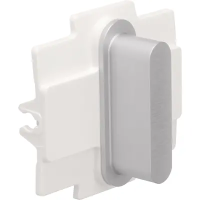 Niko Rocker 1-voudig alu grey (155-56001)