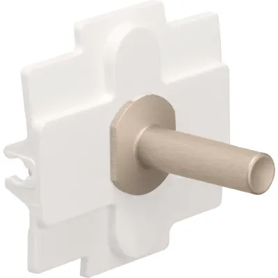 Niko Toggle 1-voudig steel champagne coated (166-57001)