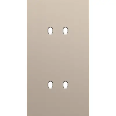 Niko Toggle 2-voudige afdekplaat voor verticale dubbele schakelaars steel champagne coated (166-57852)