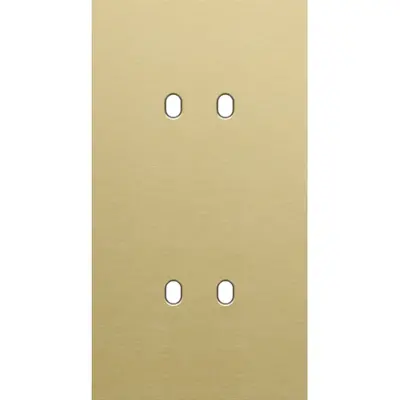 Niko Toggle 2-voudige afdekplaat voor verticale dubbele schakelaars alu gold brushed (227-57852)