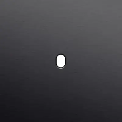 Niko Toggle 1-voudige afdekplaat voor enkelvoudige schakelaar alu black brushed (224-57101)