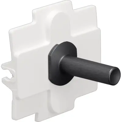 Niko Toggle 1-voudig alu black (224-57001)