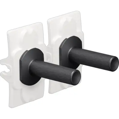 Niko Toggle 2-voudig alu black (224-57002)