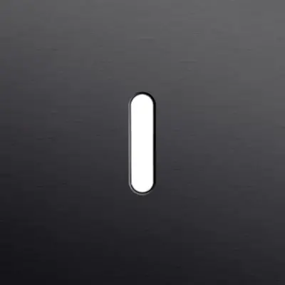 Niko Rocker 1-voudige afdekplaat voor enkelvoudige schakelaar alu black brushed (224-56101)