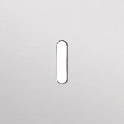 Niko Rocker 1-voudige afdekplaat voor enkelvoudige schakelaar alu grey brushed (155-56101)