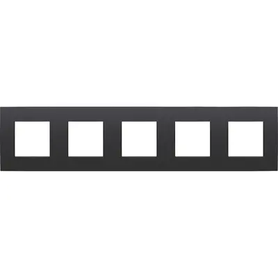 Niko afdekraam 5-voudig Intense matt black coated (136-76005)