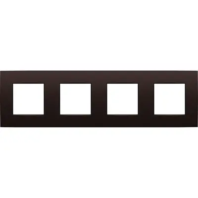 Niko afdekraam 4-voudig Intense dark brown coated (135-76400)
