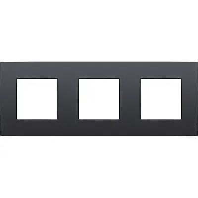 Niko afdekraam 3-voudig Intense anthracite coated (133-76700)