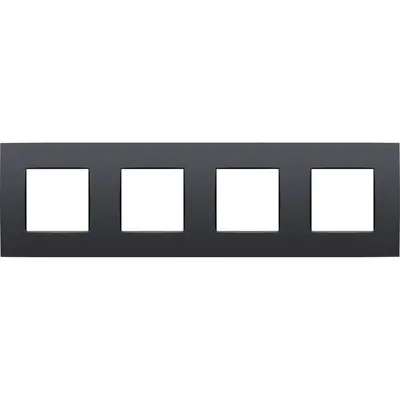 Niko afdekraam 4-voudig Intense anthracite coated (133-76400)