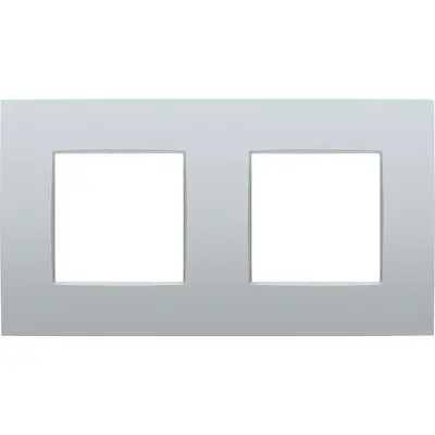 Niko afdekraam 2-voudig Intense sterling coated (132-76800)