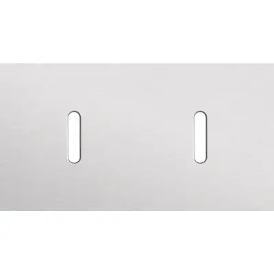 Niko Rocker 2-voudige afdekplaat voor 2 horizontale enkele schakelaars alu grey brushed (155-56801)