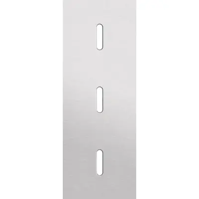 Niko Rocker 3-voudige afdekplaat voor 3 verticale enkele schakelaars alu grey brushed (155-56951)