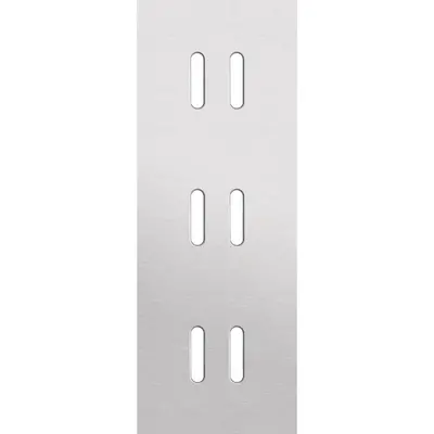 Niko Rocker 3-voudige afdekplaat voor 3 verticale dubbele schakelaars alu grey brushed (155-56952)