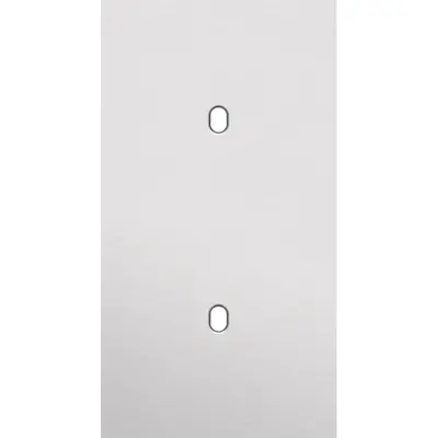 Niko Toggle 2-voudige afdekplaat voor 2 verticale enkele schakelaars alu grey brushed (155-57851)