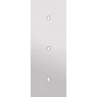 Niko Toggle 3-voudige afdekplaat voor 3 verticale enkele schakelaars steel alu grey brushed (155-57951)