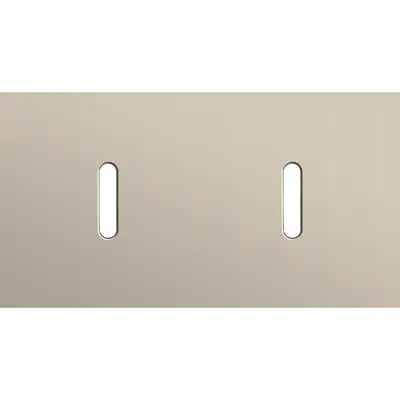 Niko Rocker 2-voudige afdekplaat voor 2 horizontale enkele schakelaars steel champagne coated (166-56801)