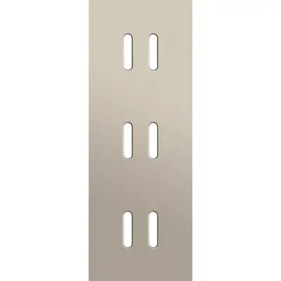 Niko Rocker 3-voudige afdekplaat voor 3 verticale dubbele schakelaars steel champagne coated (166-56952)