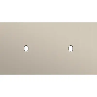 Niko Toggle 2-voudige afdekplaat voor 2 horizontale enkele schakelaars steel champagne coated (166-57801)