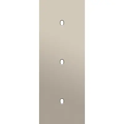 Niko Toggle 3-voudige afdekplaat voor 3 verticale enkele schakelaars steel steel champagne coated (166-57951)