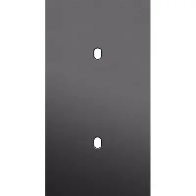 Niko Toggle 2-voudige afdekplaat voor 2 verticale enkele schakelaars alu black brushed (224-57851)